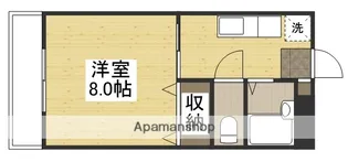 グランディス【3階】の間取り