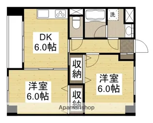 ウッドコート医大南【5階】の間取り