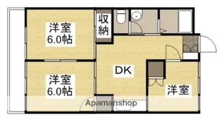 赤田ハイツ【1階】の間取り