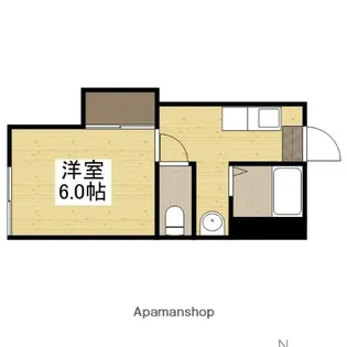 アピアコート谷万成【2階】の間取り