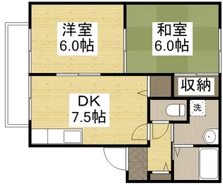 ビバーチェ・ナラバラA【201号室】の間取り