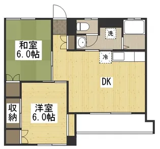 レジデンス下中野 B棟【302号室】の間取り