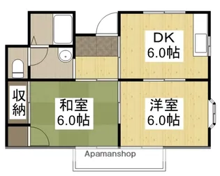 サンシティA【201号室】の間取り