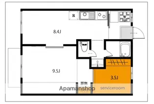 マンションフラワー【2階】の間取り