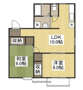 エンドレスⅡ【201号室】の間取り