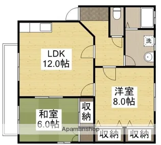 リバーサイド野﨑【202号室】の間取り
