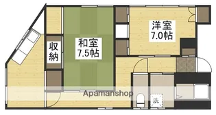 森山ビル【3F東号室】の間取り
