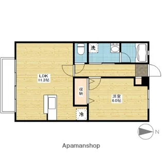 ガスパール【2階】の間取り