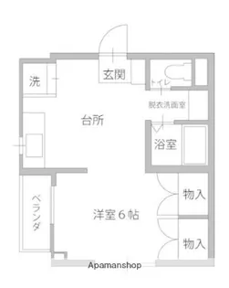 レジデンス岡町【4階】の間取り