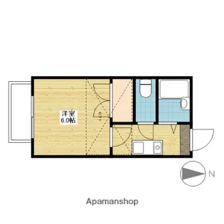 エクセルハイム高柳東【102号室】の間取り