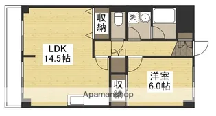ハイデンスホンダ【10階】の間取り