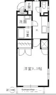 パティオ西島田【2階】の間取り