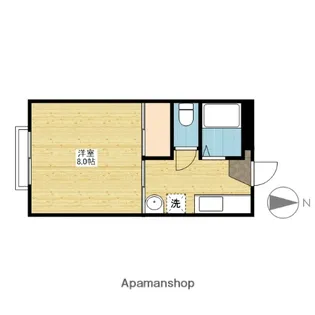 レピュート川合【1階】の間取り