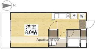 サンメゾン【106号室】の間取り