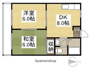 サロンコーポ【1階】の間取り