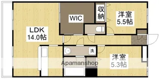 ローズハイツ竜操【1階】の間取り
