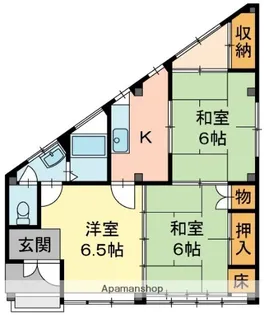 忠重ビル【3F号室】の間取り