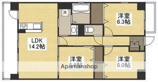 ラ・パティオ【3階】の間取り
