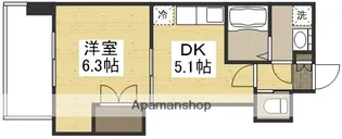GRAND E’TERNA岡山Ⅱ【6階】の間取り