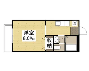 アンダンテ妹尾B棟【202号室】の間取り