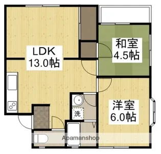 2LDKの間取り画像