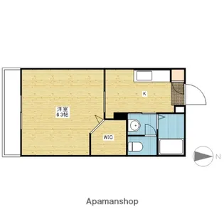 ハッピーコーポB【1階】の間取り