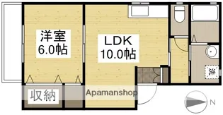 VIVI北方【101号室】の間取り