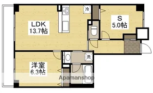 アルファステイツ岡山駅西【10階】の間取り