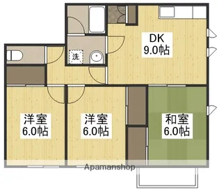 メゾンサンシャインB【102号室】の間取り