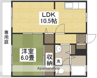 シティパレス西崎PARTⅡA棟【2階】の間取り
