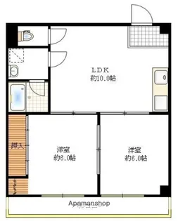 にっせんれん21【4階】の間取り