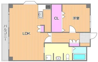 はなはうす門田本町【5階】の間取り