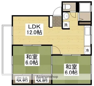 メルヴェーユ浜野 B【1階】の間取り