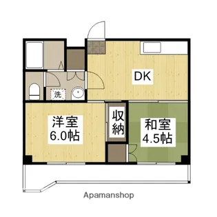 グランツ西古松Ⅱ【4階】の間取り