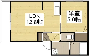 ラ・パルテール国富参番館【2階】の間取り