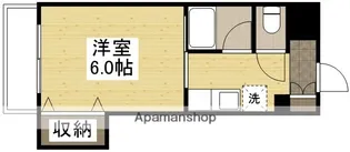 かわい富町マンション【302号室】の間取り
