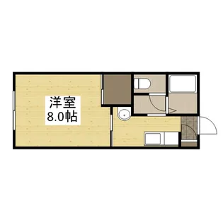 サクラメント【101号室】の間取り