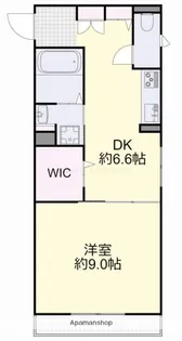 1DKの間取り画像