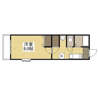 ラッキーハウス 南棟【2階】の間取り