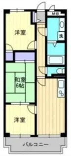 アルファ東古松Ⅱ【306号室】の間取り