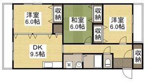 ウェルネス中仙道【5階】の間取り