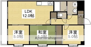 清水マンション【1階】の間取り