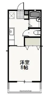 コスモス インハイツ B【1階】の間取り