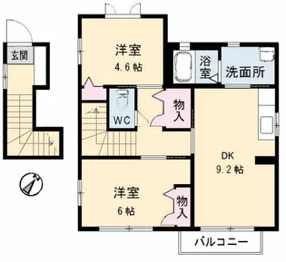 シャーメゾン江崎【2階】の間取り