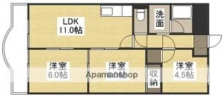 第3北村マンション【1階】の間取り