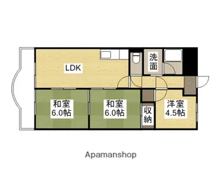 第3北村マンション【1階】の間取り