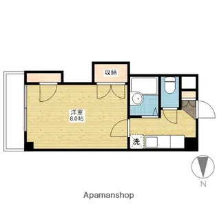 ロジェ芳泉【407号室】の間取り