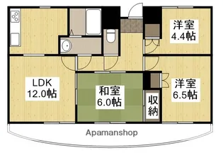 ローレルコートアネスト医大前【6階】の間取り