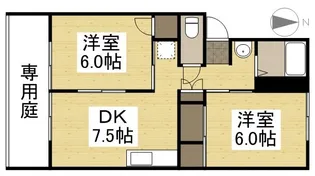 ステラマリス田中 B【101号室】の間取り