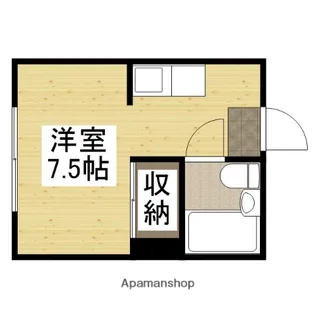 山下コーポ【402号室】の間取り